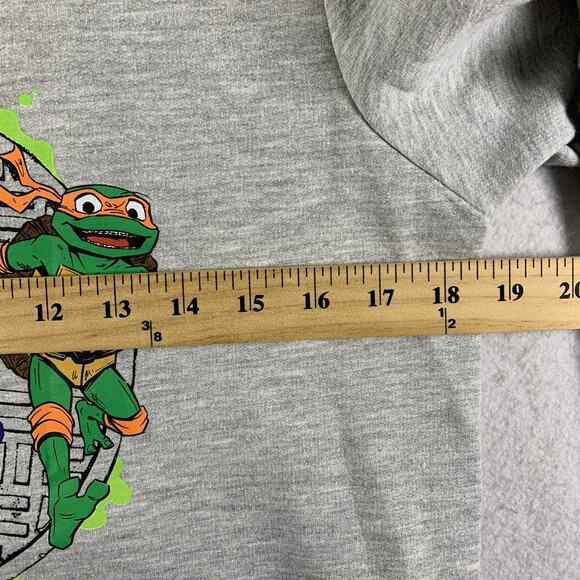 Teenage Mutant‎ Ninja Turtles Boys Sweatshirt Sz 18 Crew Neck Embroidered - Picture 5 of 9